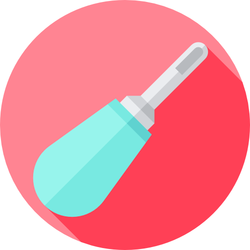 Dentist Flat Circular Flat icon