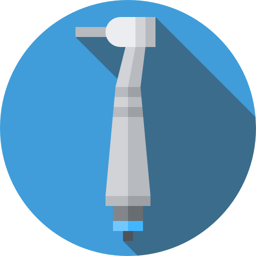 Dental drill Flat Circular Flat icon
