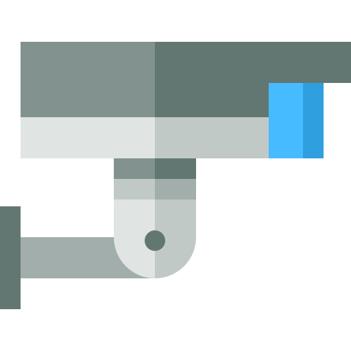 Überwachungskamera Basic Straight Flat icon