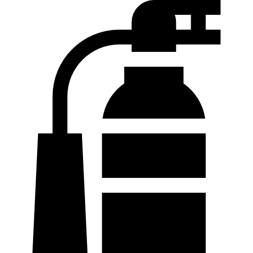 extintor de incendios Basic Straight Filled icono