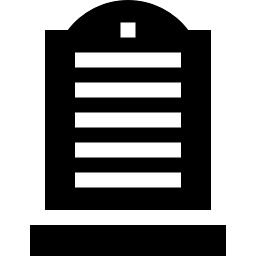 monumento Basic Straight Filled icono