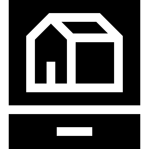Architecture Basic Straight Filled icon