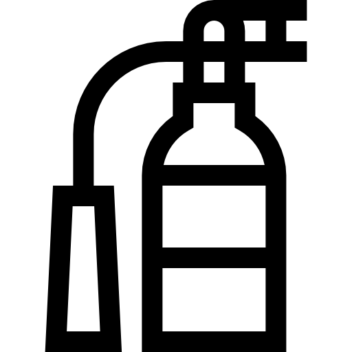 extintor de incendios Basic Straight Lineal icono