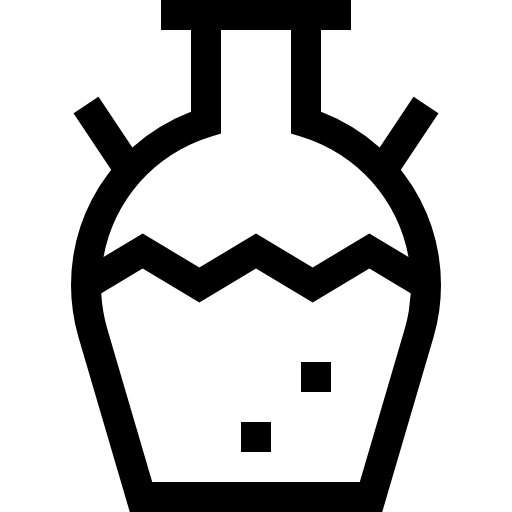 Vase Basic Straight Lineal icon