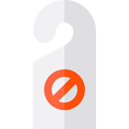Doorknob Basic Straight Flat icon