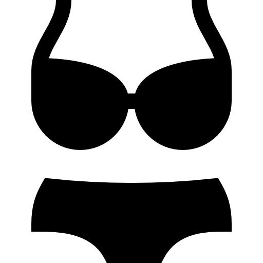 bikini Basic Straight Filled ikona