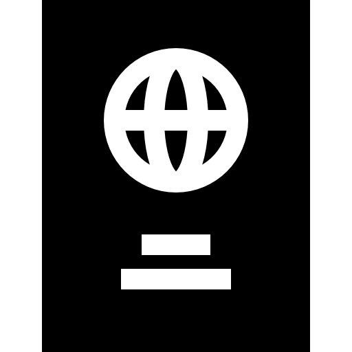 pasaporte Basic Straight Filled icono