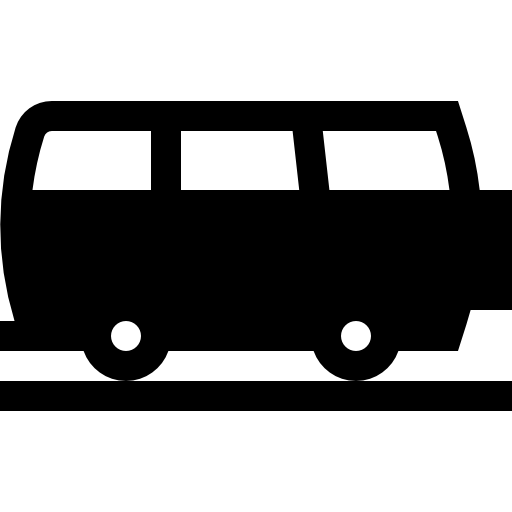 camioneta Basic Straight Filled icono