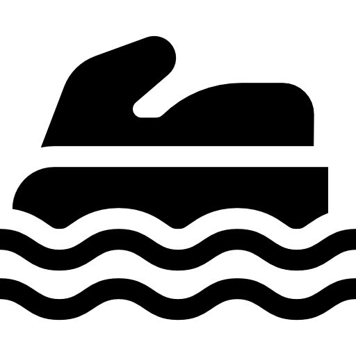 Sea scooter Basic Straight Filled icon