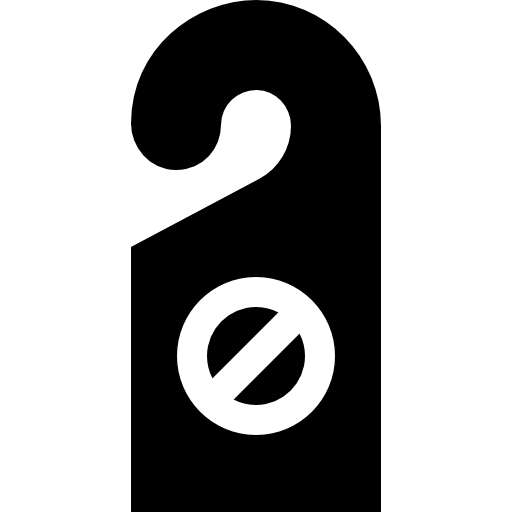 deurknop Basic Straight Filled icoon