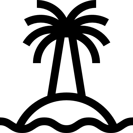 해변 Basic Straight Lineal icon