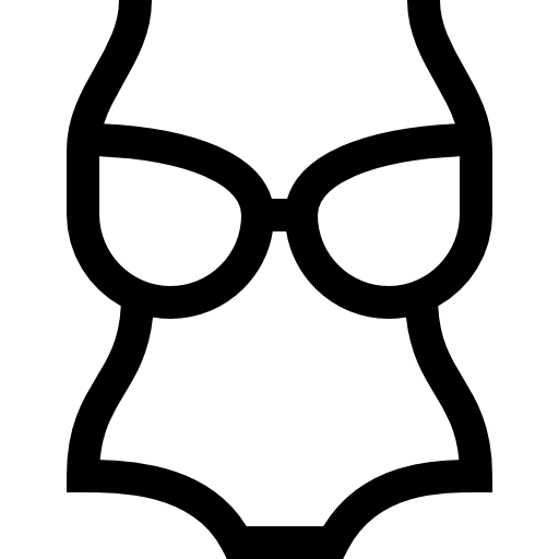 Swimsuit Basic Straight Lineal icon