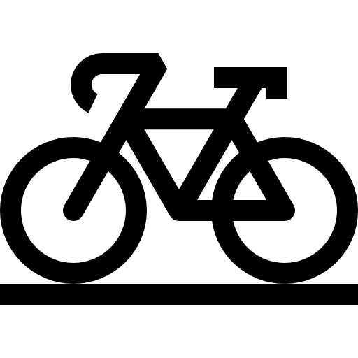 bicicleta Basic Straight Lineal icono