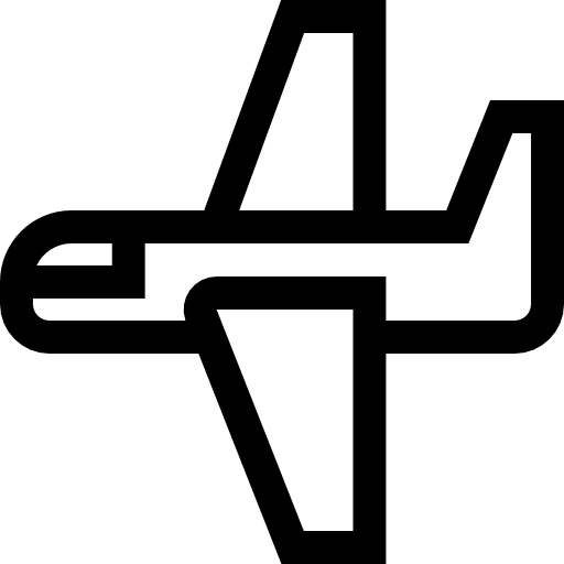 Airplane Basic Straight Lineal icon