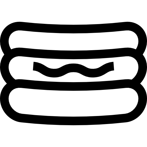 ホットドッグ Basic Straight Lineal icon