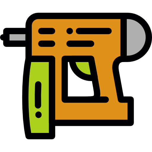 Nail gun Detailed Rounded Lineal color icon