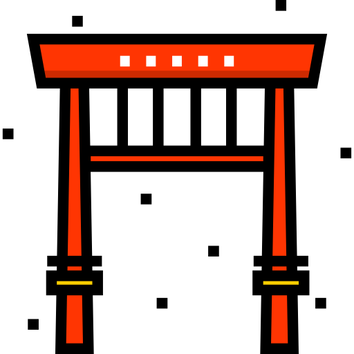 Gate Detailed Straight Lineal color icon