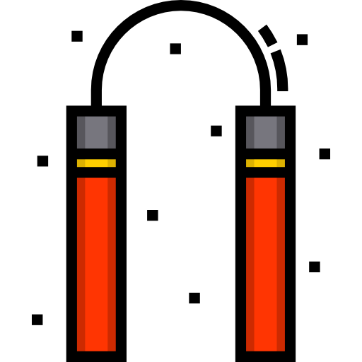 nunchaku Detailed Straight Lineal color icon