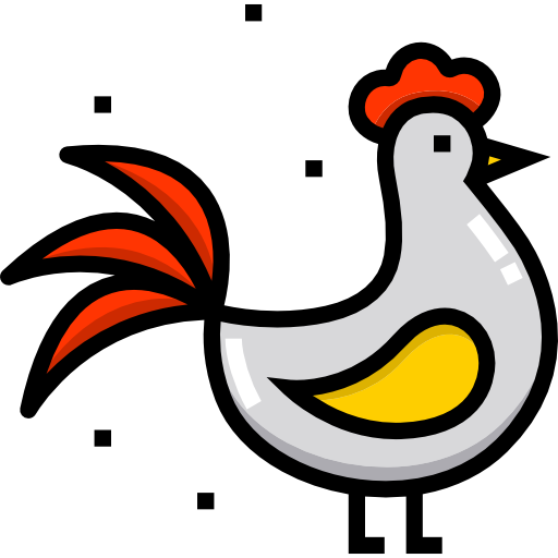 Курицы Detailed Straight Lineal color иконка