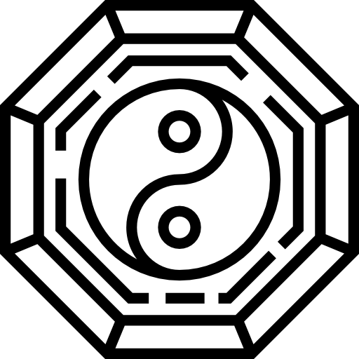yin-yang Detailed Straight Lineal icon