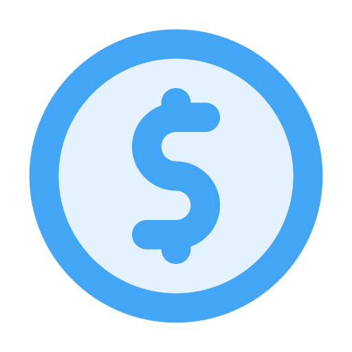 Coin Generic Blue icon