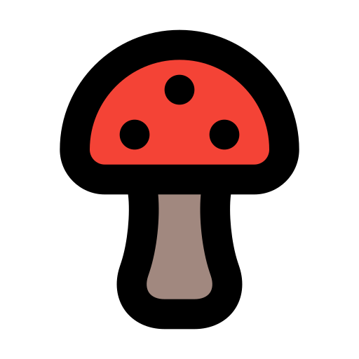 Mushroom Generic Outline Color icon