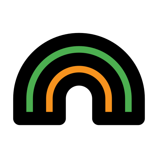 arcobaleno Generic Outline Color icona