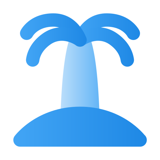 ビーチ Generic Flat Gradient icon