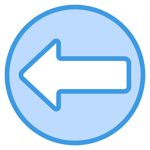 左矢印 Generic Blue icon