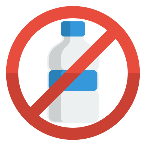 Никаких пластиковых бутылок Generic Flat иконка