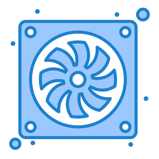 부채 Generic Blue icon