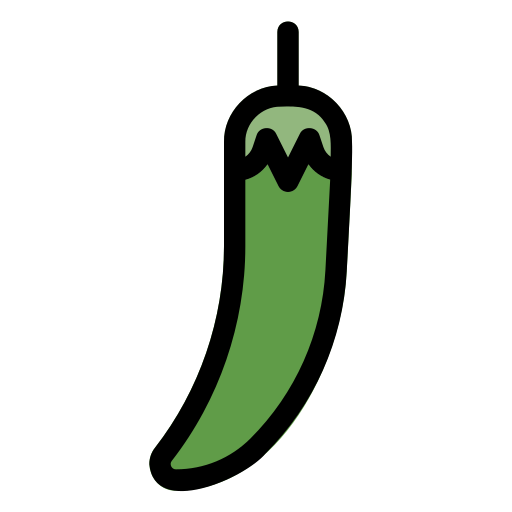 zielona papryczka chilli Generic Outline Color ikona