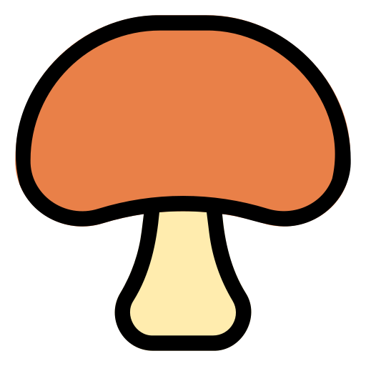 Mushroom Generic Outline Color icon