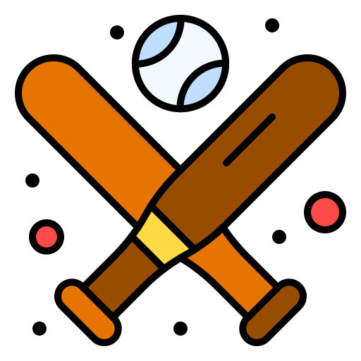 baseball Generic Outline Color icona