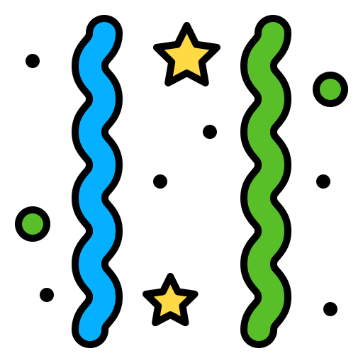 luftschlangen Generic Outline Color icon