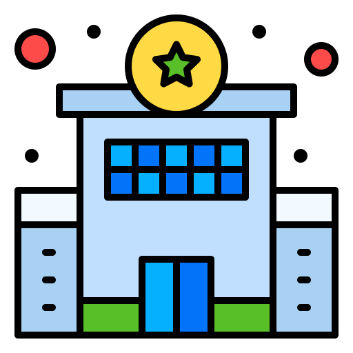 estación de policía Generic Outline Color icono