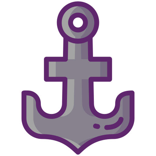 Anchor Flaticons Lineal Color icon