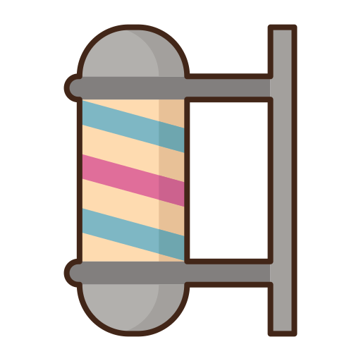 barbershop-stange Flaticons Lineal Color icon