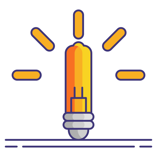 halogeenlamp Flaticons Lineal Color icoon