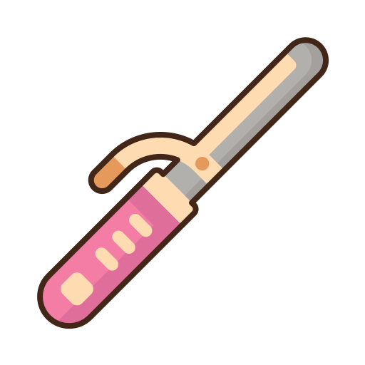 Curling iron Flaticons Lineal Color icon