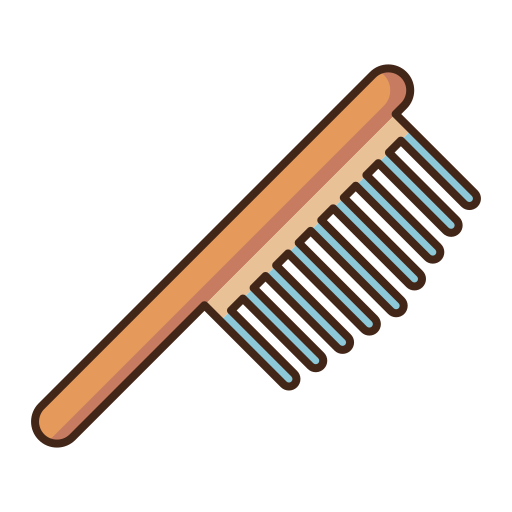 spazzola per capelli Flaticons Lineal Color icona