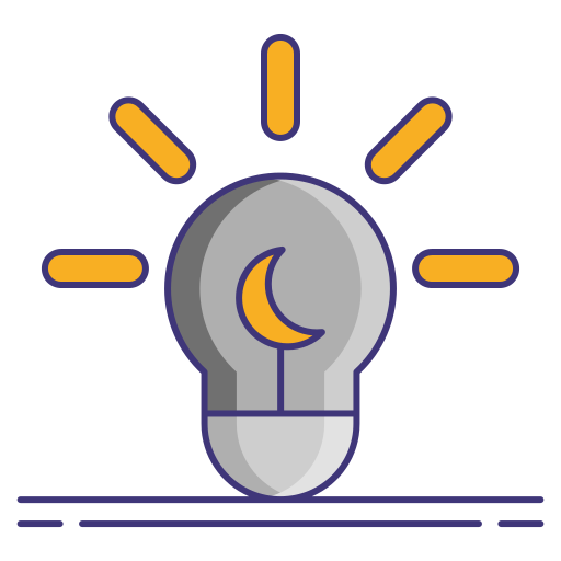 lámpara Flaticons Lineal Color icono