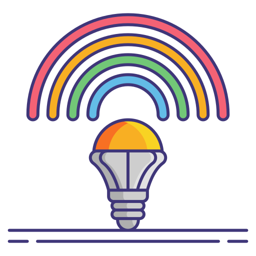 arcoíris Flaticons Lineal Color icono