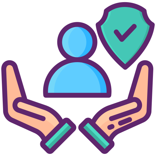 Personal security Flaticons Lineal Color icon