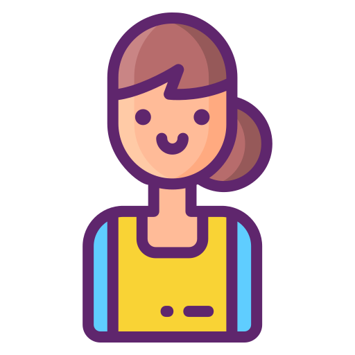 Social worker Flaticons Lineal Color icon