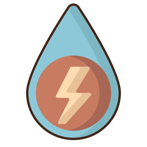 energia idroelettrica Flaticons Lineal Color icona