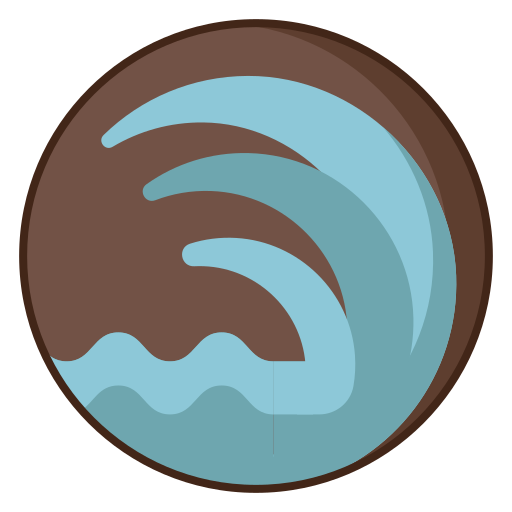 Waves Flaticons Lineal Color icon
