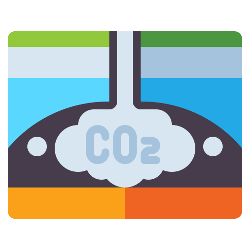 Carbon dioxide Flaticons Flat icon