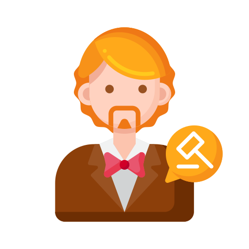 Auctioneer Flaticons Flat icon