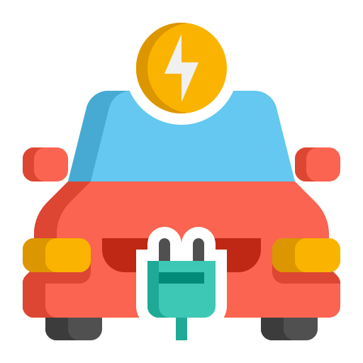 elektroauto Flaticons Flat icon